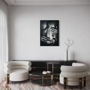 Œuvre « Peau à peau » par Marine Tassou Œuvre « Peau à peau » par Marine Tassou